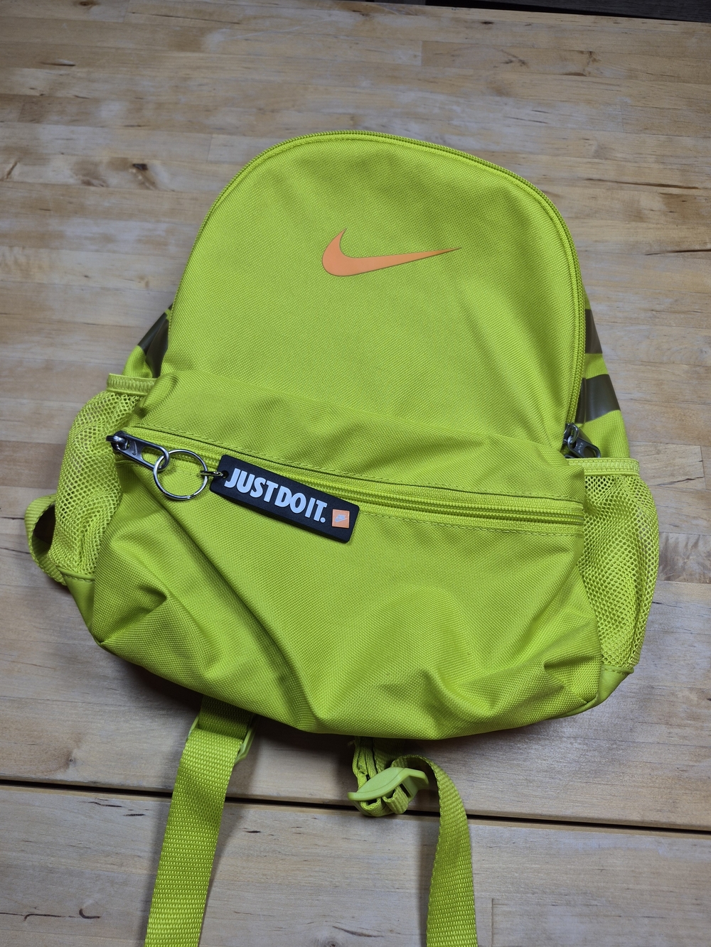 Nike Just Do It Lime Green Small Backpack